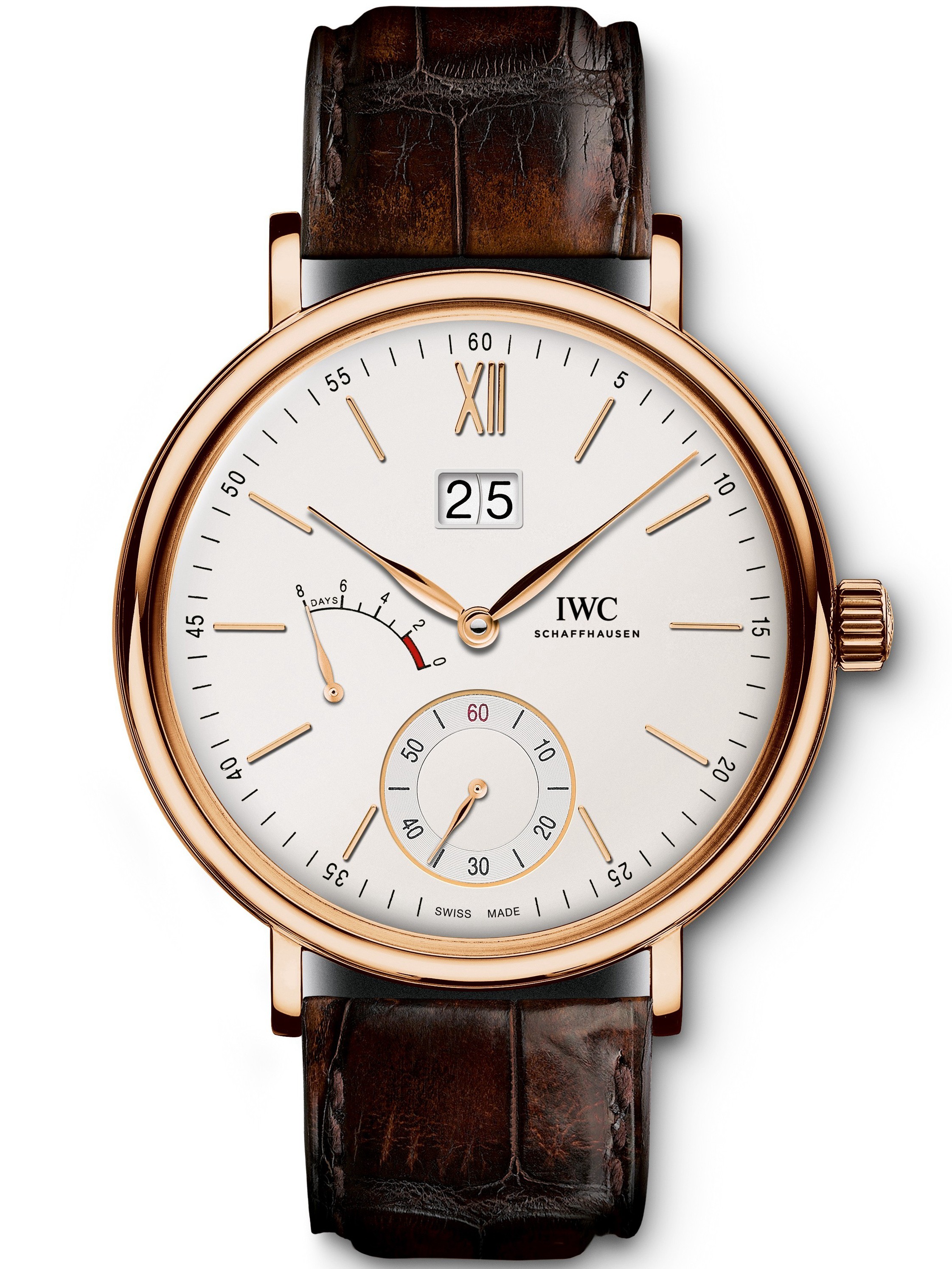 AAA Replica IWC Portofino Hand Wound Big Date Eight Days 45mm Mens Watch IW516102